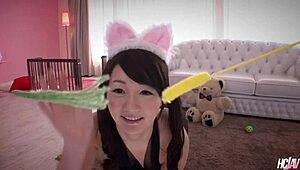 Cute Japanese Slut Chinami Kasai Gets Creampied in Group Action