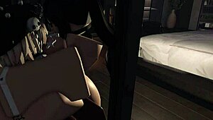 Two bunnies go wild in mating season with rough fun