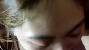 Friend's wife strokes my dick sensually 😍