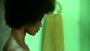 Kolchak the night stalker sexy ebony shower girl undresses in bathroom bedroom nude bathing high definition