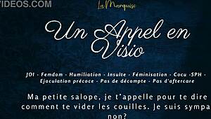 Un Appel en Visio - French Audio FEMDOM JOI Commands You to OBEY