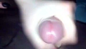 amateur cums in pantyhose lingerie during fast handjob