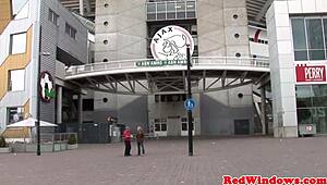 inked goth prostitute seduces tourist in amsterdam