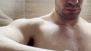 trimming sweaty armpits and chest after gym for photoshoot prep 😅