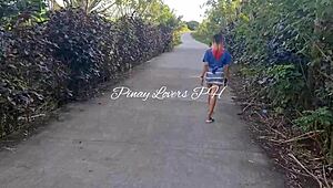 Pinay Asian Teen Fucked in Public Near the Road, So Wild