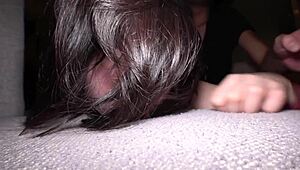 Sakihi-chan reacts intensely as her sensitive body gets touched and nipples teased