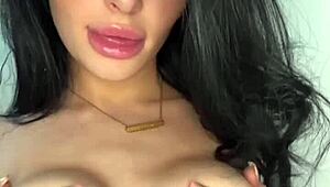 Teen American exchange student caught solo masturbating