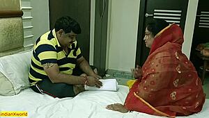 डेम! Middle-aged husband का छोटा 18+ लंड फेल, hot desi wife frustrated!