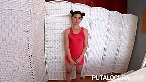 पुटालोकुरा लातीना ज़ाफिरा, वो कर्वी ऐस झुका हुआ बिग कॉक ब्लोजॉब और पीओवी फकिंग के लिए 😏