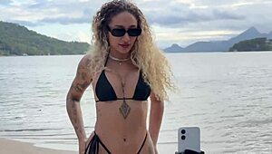 I felt sparks giving a ride to a stranger from the beach. Bruninha Surfistinha joined us at home for wild fun.