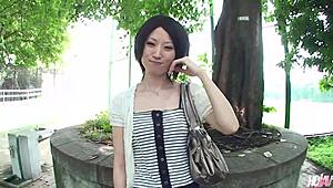 Beautiful Japanese chick Mizuki gets picked up for wild action