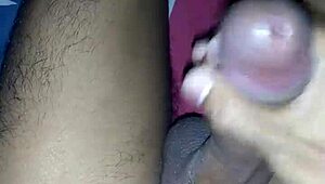 Handjob time with an Indian amateur going all out