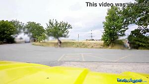 Public agent hooks up with ebony Latina Linda Baker for big tits blowjob and public sex.