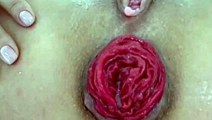 Destroyed Anal with Juicy Prolapse in Extreme Close-Up Amateur Play