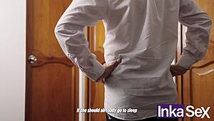 my stepdaughter loses her virginity while i fuck her and my wife catches us