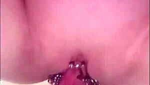 kiwi milf, such a dirty slut, toys with glass beads. her creampie fuck left me shaking with need!