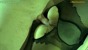 cute teen angie in miniskirt and pantyhose gets ass fucked on bed