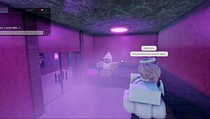 damn, getting pounded by a hot lady with a monster cock in the sauna!