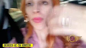 travesti quente brincando gostoso com o uber, cara