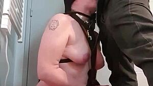 Hey, check this wild bondage blowjob with cum finish!