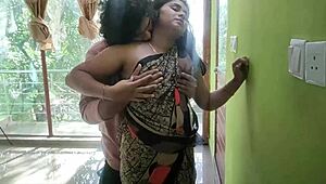 देवर भाभी को डीपथ्रोट और मिशनरी के साथ ज़ोर से पाउंड करता है