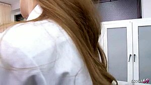 Double Creampie Fuck for Slim Japanese Nurse!