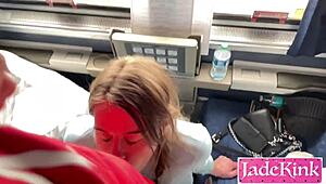 Couple dominates train cabin with rough banging on Amtrak ride.