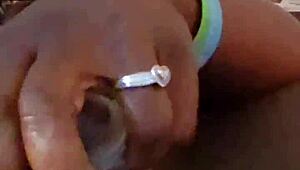 Ebony Amateur Wife Milf Self Pleasures Her Ass in Homemade Anal Experience