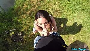 i fucked french girl with huge natural tits outdoors