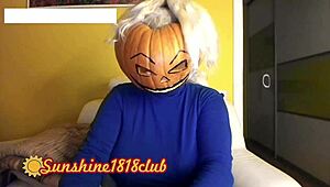 Happy Halloween Big Boobs Pumpkin Costume