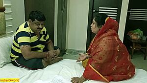 डेम! Middle-aged husband का छोटा 18+ लंड फेल, hot desi wife frustrated!