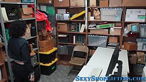 caught thief gives head and fucks me hard with facial cumshot