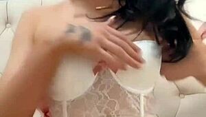 Teen American exchange student caught solo masturbating