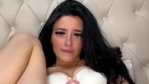 Teen American exchange student caught solo masturbating