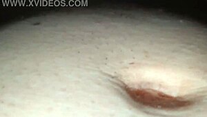 after her blowjob i left her brazilian pussy wide open and full of cum