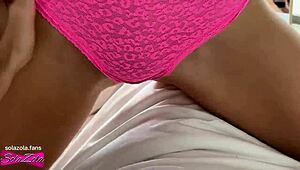 Busty 18yo skinny tattooed girl loves intense boob play