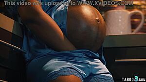 Big Boobed Pregnant Ebony Milf Avery Jane Craves Big White Cock