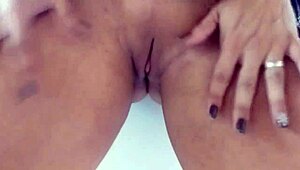 latina couple's homemade blowjob turns rough clit play