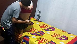 Mother-in-law touches herself erotically, then asks for help with big cock in homemade video