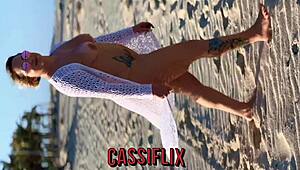 He saw me on the beach and invited me to his place to fuck my ass and pussy with his big delicious cock