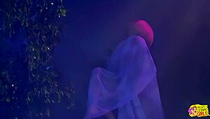 Blonde Babe Penetrated by Lesbian Strapon