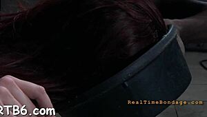 Beauty getting punished for her horny shaved cunt with wild fucking?