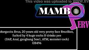 Morganita Brux, 20, Gets Fucked By 4 Huge Cocks In Anal Gangbang