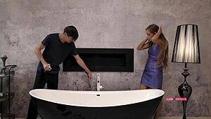 What a reward! Milf rides hard after work well done.