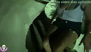 In the park, I ate a happy meal and sucked a big cock with cum!