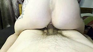 Intimate POV Blowjob with Petite Milf in Reverse Cowgirl