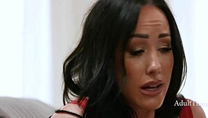 Convincing Step Mom Jennifer White with Wild Tongue Action