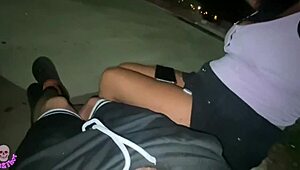 In the park, I ate a happy meal and sucked a big cock with cum!