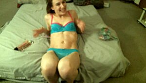 joi session teases with small tits on display