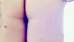 cute blonde TEASING with her big natural TITS and ASS in compilation